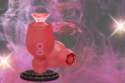 "Bliss Bloom 2-in-1 Rose Vibrator – Clitoral Sucker & Tongue Stimulator"