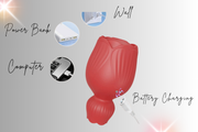"Bliss Bloom 2-in-1 Rose Vibrator – Clitoral Sucker & Tongue Stimulator"